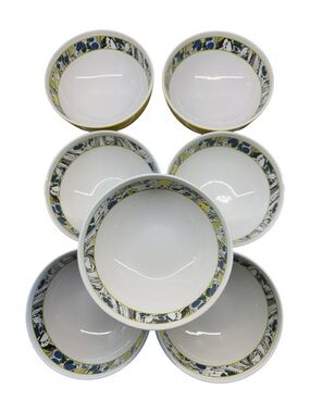 Portmeirion Novella Limelight Cereal Bowls Set of 7